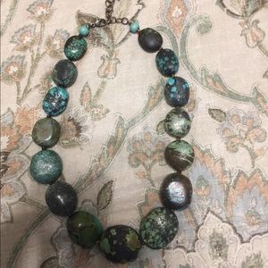 Turquoise stone necklace